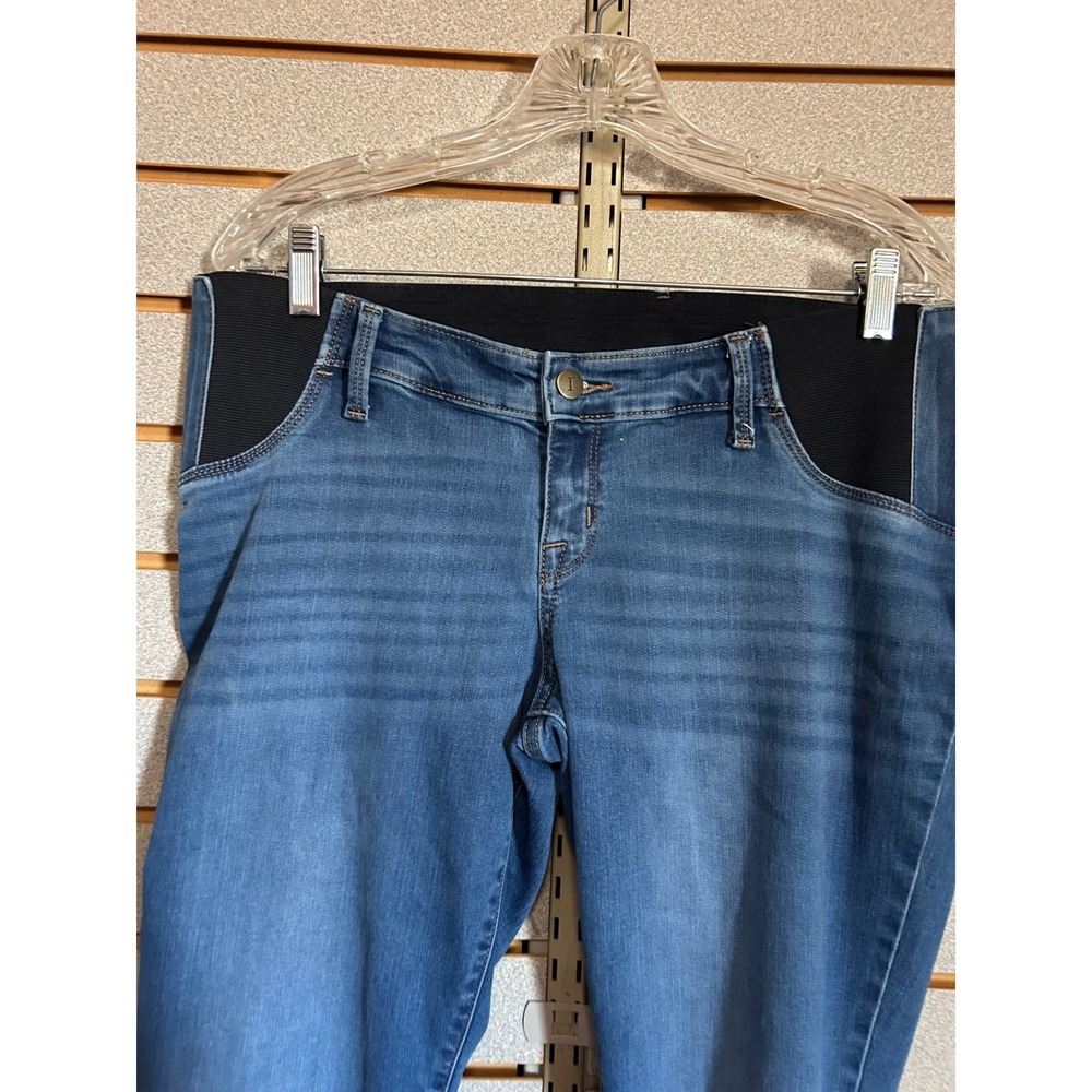 Isabel Maternity by Ingrid & Isabel Skinny Jeggings Blue Medium Wash Size 12/31R - Picture 2 of 6